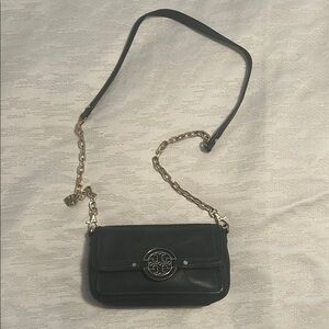 Black Leather Crossbody Bag